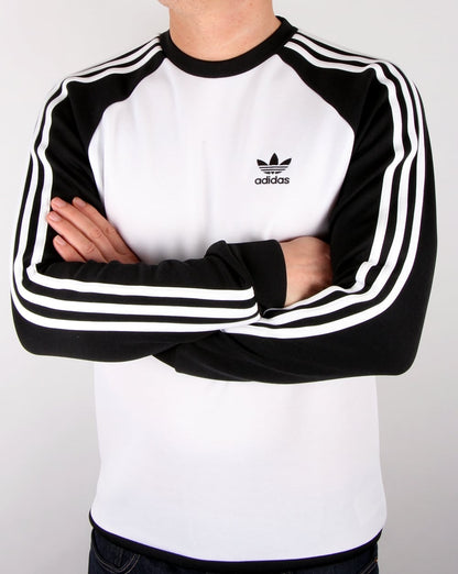 Adidas Originals Old Skool Sweat Top Weiß/Schwarz