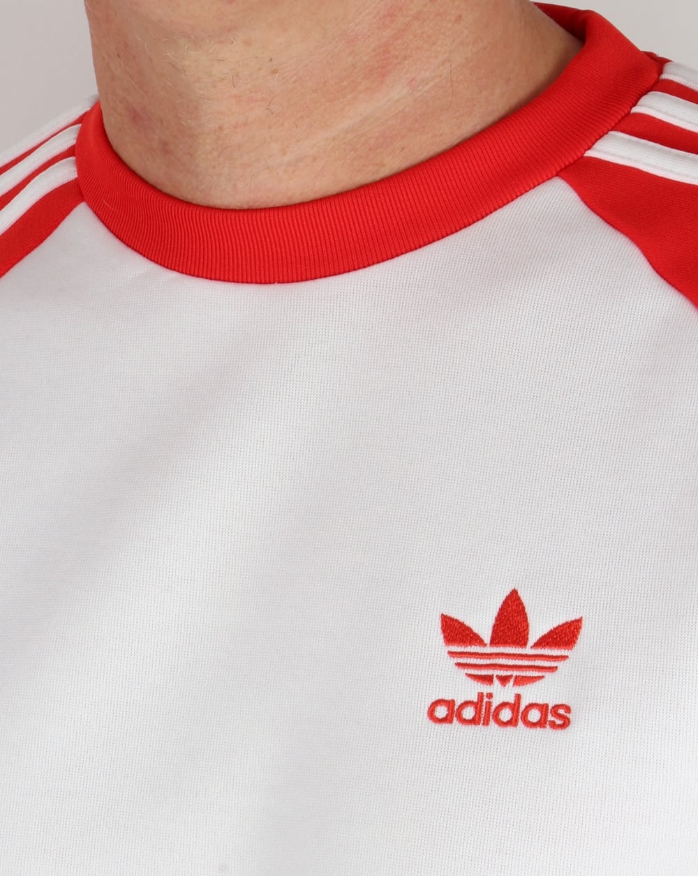 Adidas Originals Old Skool Sweat Top White/Red