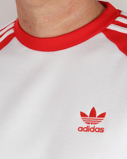 Adidas Originals Old Skool Sweat Top Weiß/Rot