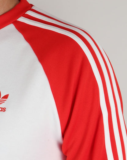 Adidas Originals Old Skool Sweat Top Weiß/Rot