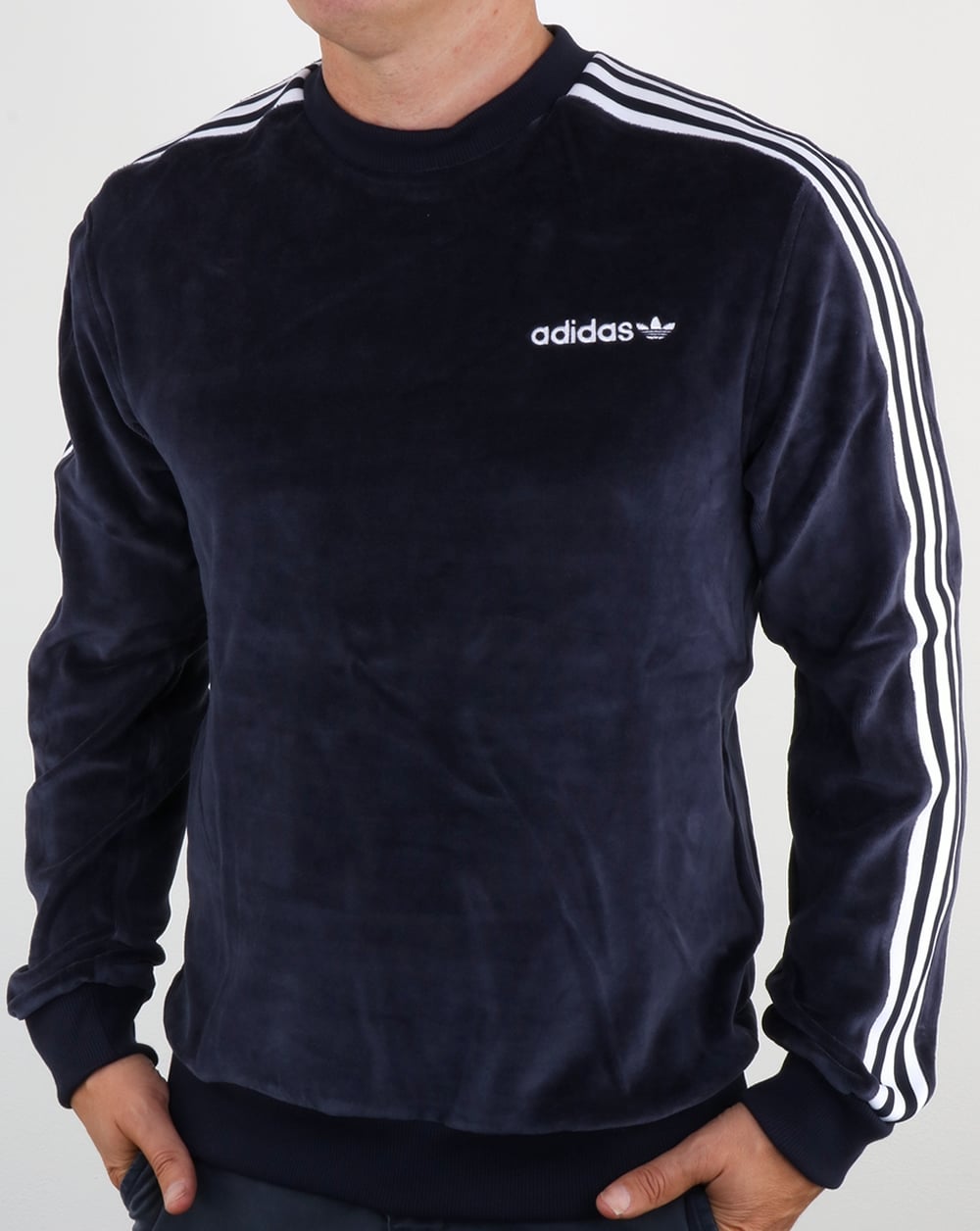 Adidas Originals OS Velour Crew Sweat Legend Ink