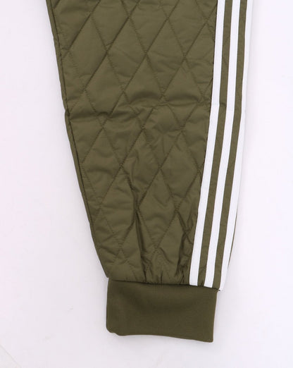 Adidas Originals – Gesteppte SST-Trainingshose in Olivgrün