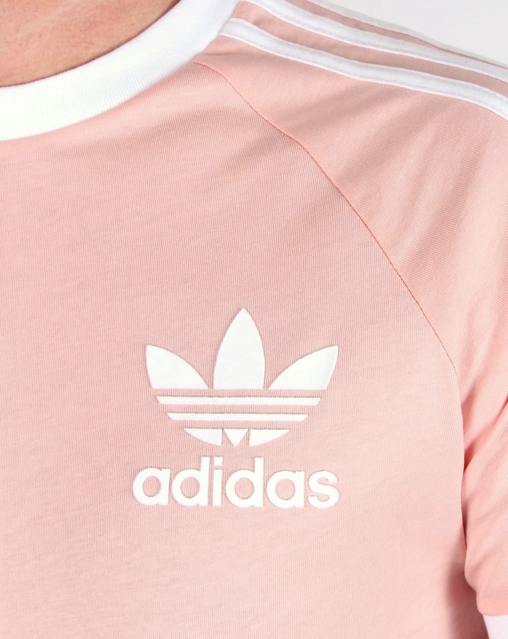 Adidas Originals Retro 3-Streifen-T-Shirt Hellrosa