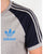 Adidas Originals Retro 3 Stripes T-shirt Heather Grey/navy Blue