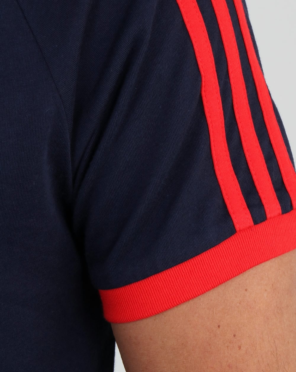 Adidas Originals Retro 3-Streifen T-Shirt Marineblau/Rot