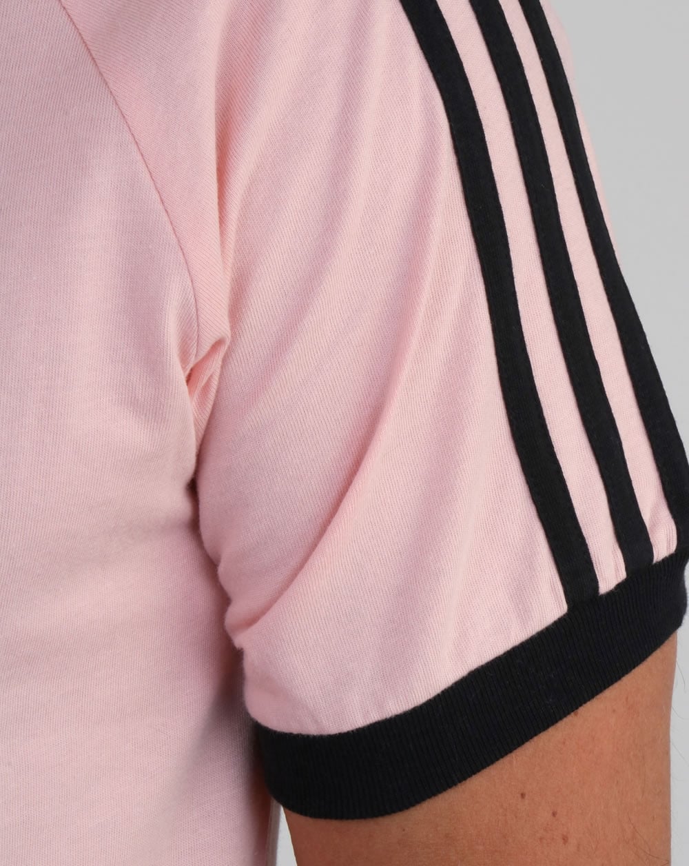 Adidas Originals Retro 3-Streifen T-Shirt Rosa/Schwarz