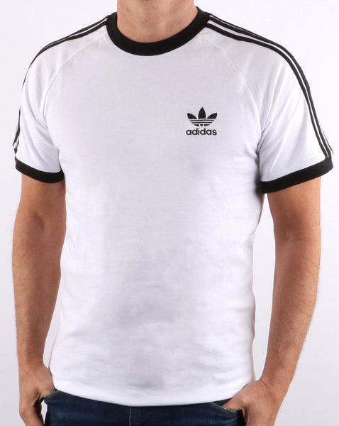 Adidas Originals Retro 3 Stripes T-shirt White