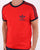 Adidas Originals Retro Trefoil 3 Stripes T-shirt Red