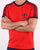Adidas Originals Retro Trefoil 3 Stripes T-shirt Red