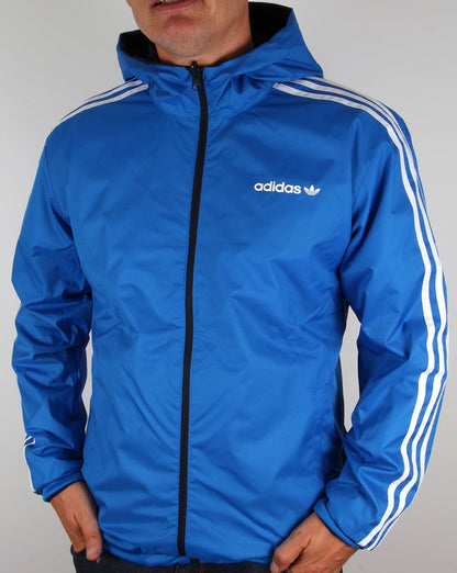 Adidas Originals Wendbare Windjacke Marineblau/Blau