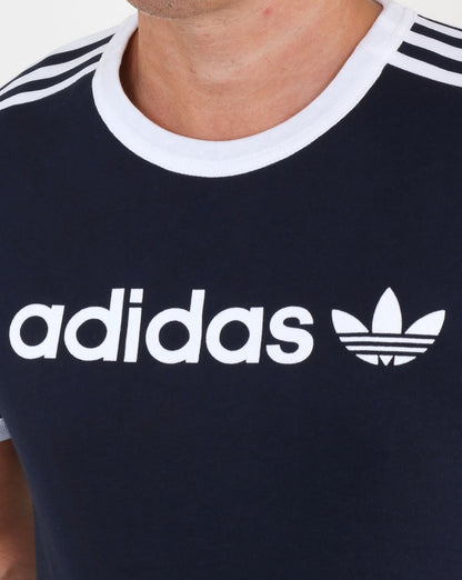 Adidas Originals Ringer Linear T-Shirt Marineblau