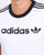 Adidas Originals Ringer Linear T Shirt White/Navy