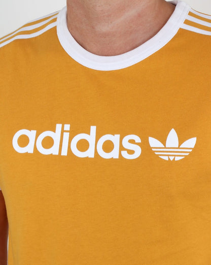 Adidas Originals Ringer Linear T-Shirt Gelbgold