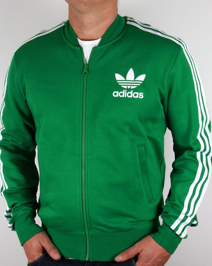 Adidas Originals Superstar Trainingsjacke Grün/Weiß