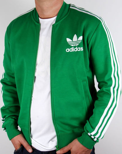 Adidas Originals Superstar Trainingsjacke Grün/Weiß
