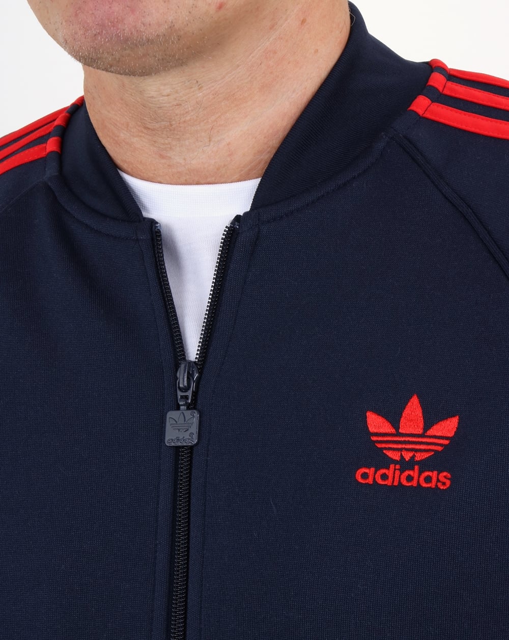 Adidas Originals Superstar Trainingsjacke Marineblau/Rot
