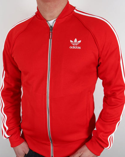 Adidas Originals Superstar Trainingsjacke Rot/Weiß
