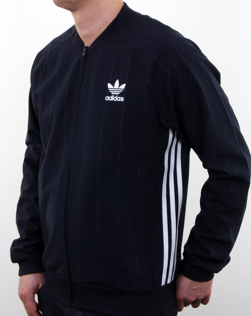 Adidas Originals – TKO Denim Superstar Trainingsjacke in Marineblau