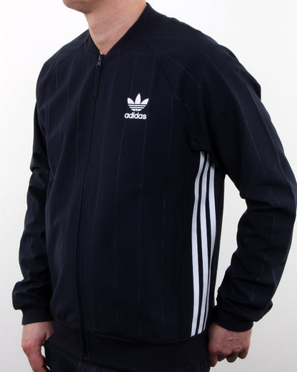 Adidas Originals – TKO Denim Superstar Trainingsjacke in Marineblau