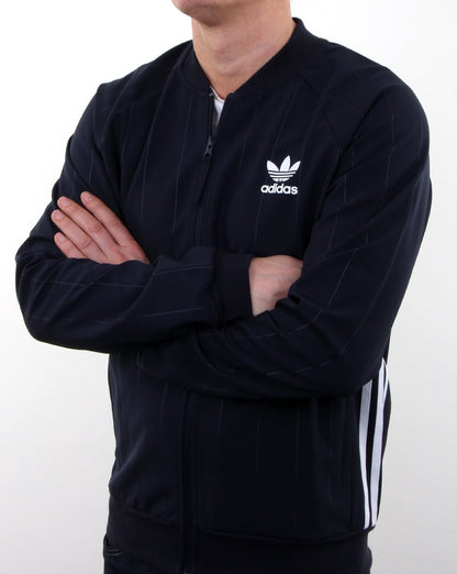 Adidas Originals – TKO Denim Superstar Trainingsjacke in Marineblau