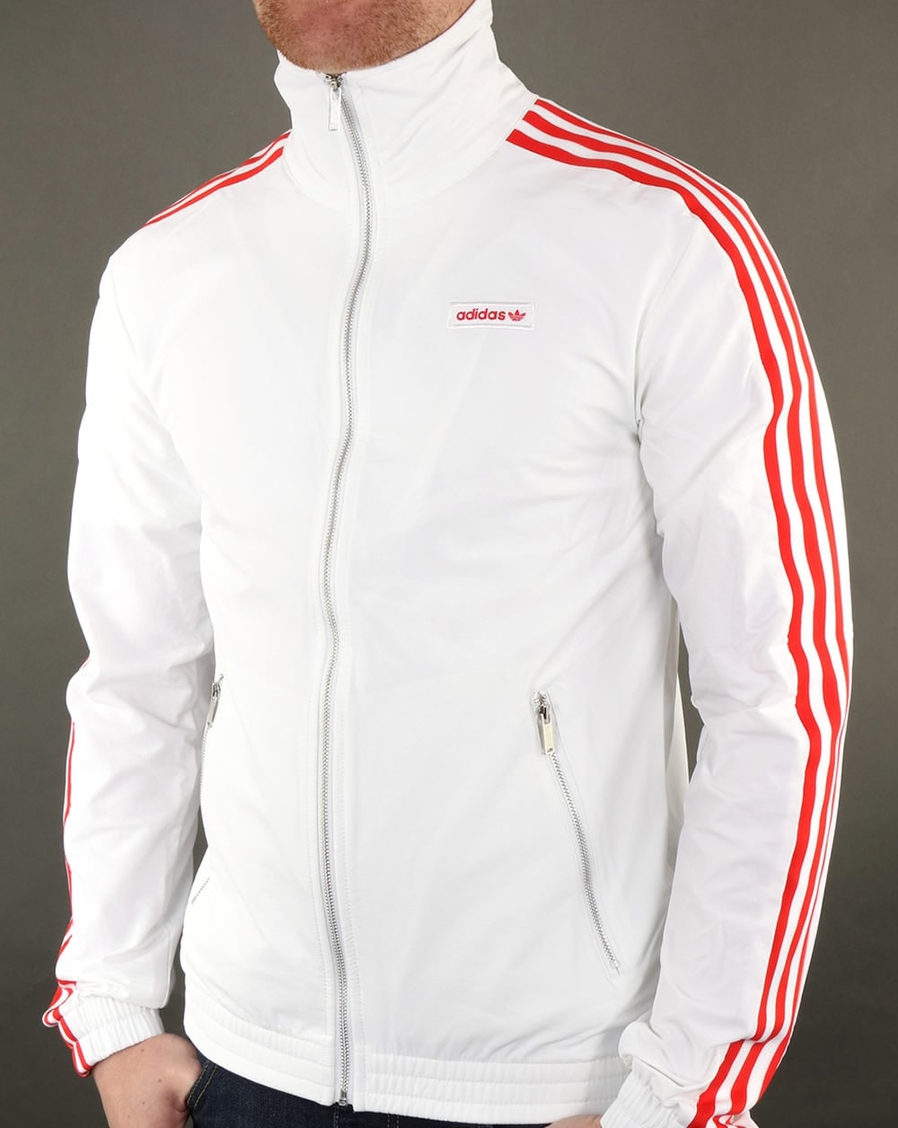 Adidas Originals Track Top White-red