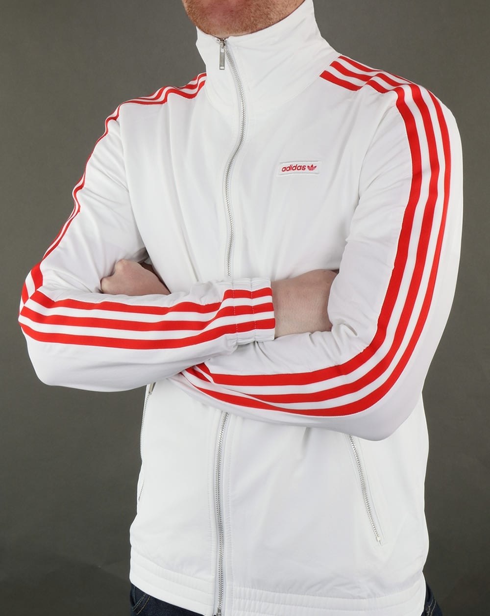 Adidas Originals Trainingsjacke Weiß-Rot