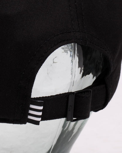 Adidas Originals – Baseballkappe mit Trefoil-Motiv in Schwarz
