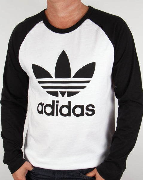 Adidas Originals Trefoil Long Sleeve Raglan T-shirt White/black