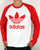 Adidas Originals Trefoil Long Sleeve Raglan T-shirt White/Red