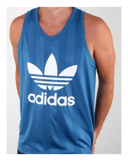 Adidas Originals – Trefoil-Weste in Core Blue