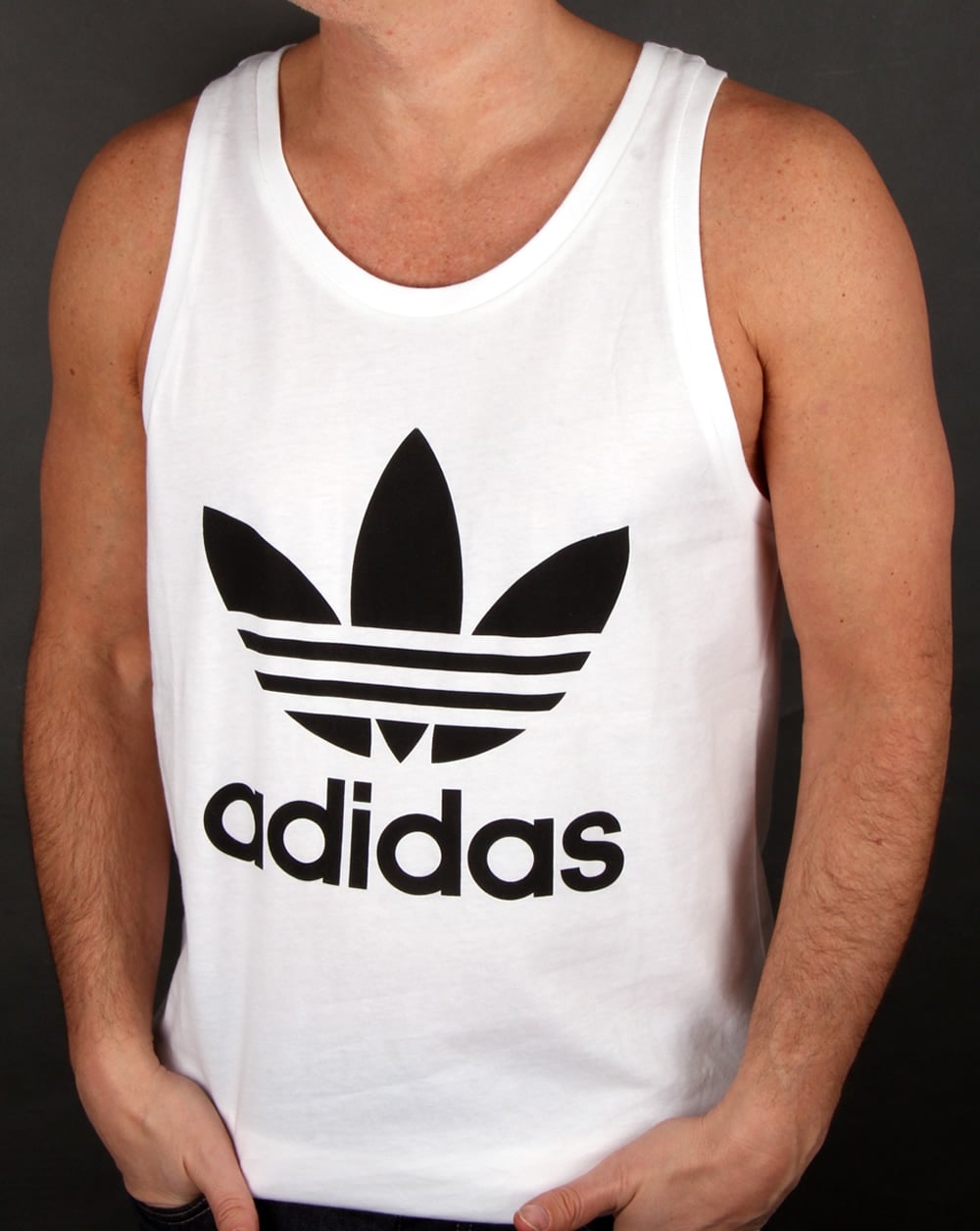 Adidas Originals Trefoil Vest White