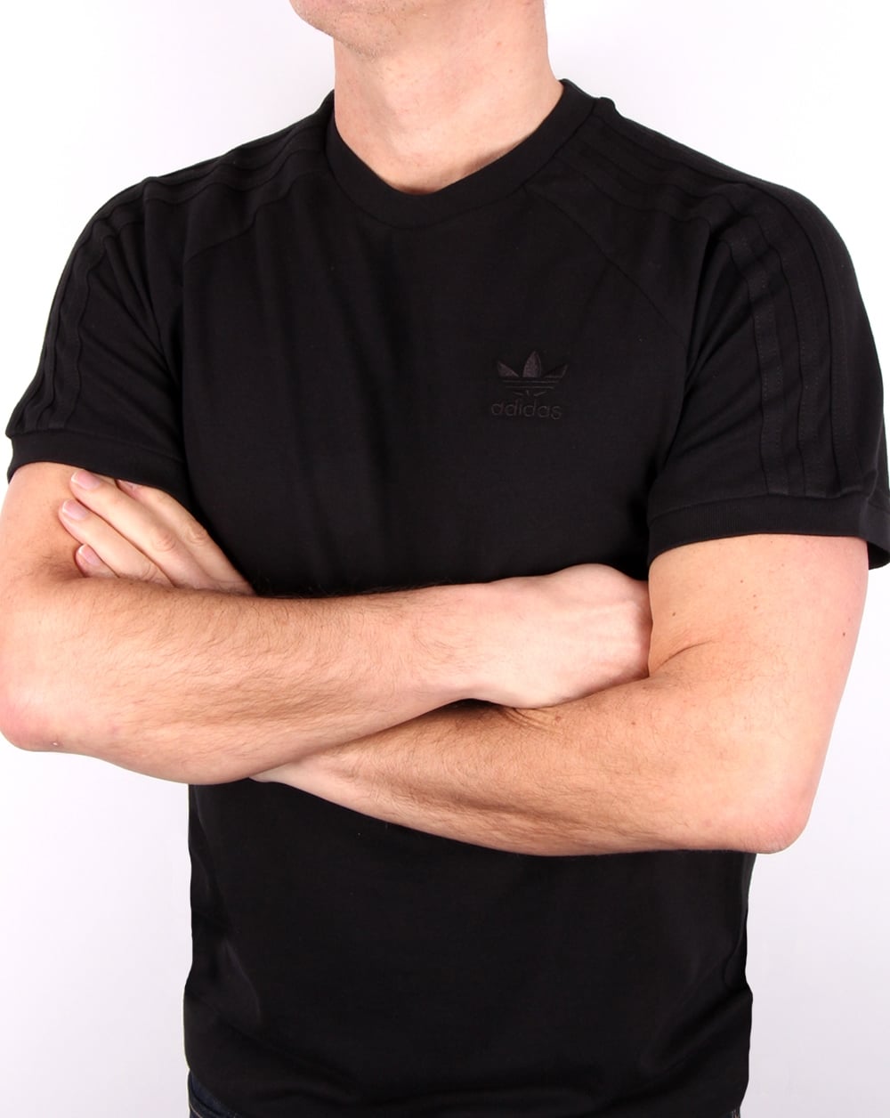 Adidas Originals Triple Stripe T Shirt Black