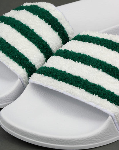 Adidas Premium Frottee-Slipper Weiß/Grün