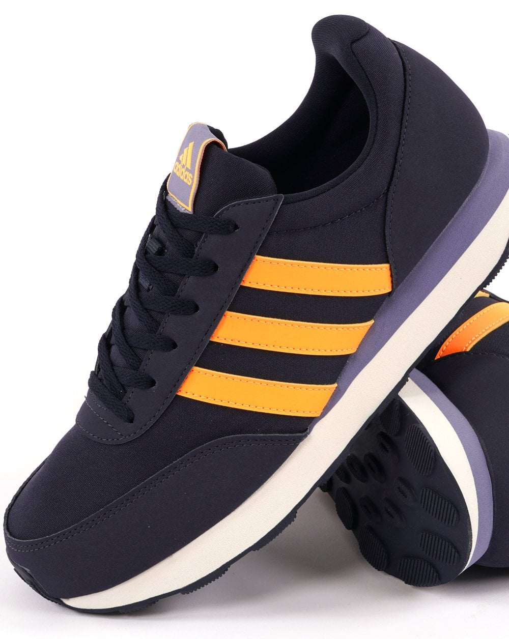 Adidas Run 60s Trainers Dark Navy /Orange