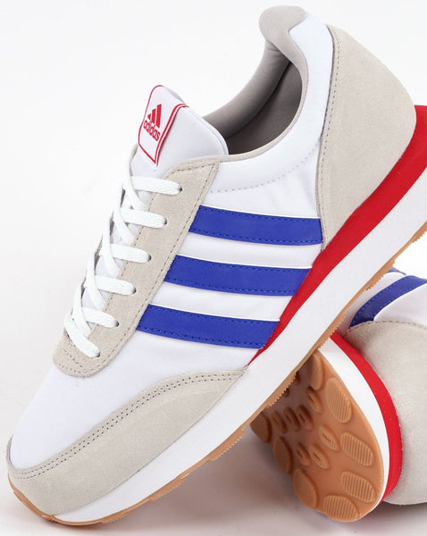 Adidas Run 60s Trainers White/Blue/Red