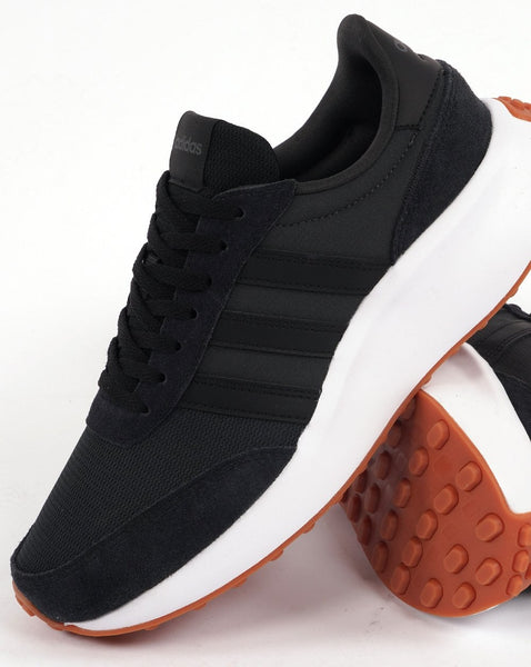 Adidas Run 70s Trainers Black with Gum
