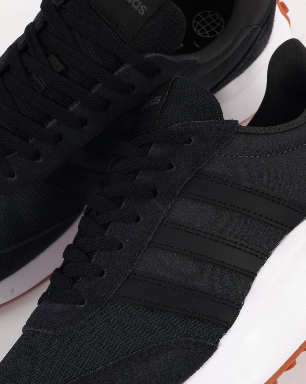 Adidas Run 70s Trainers Black with Gum