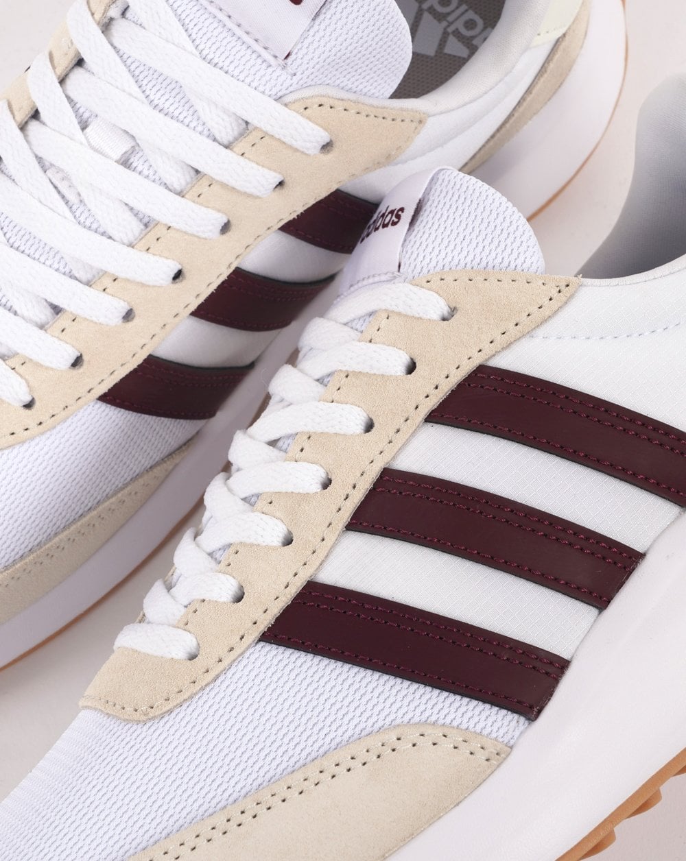 Adidas Run 70s Trainers White Burgundy