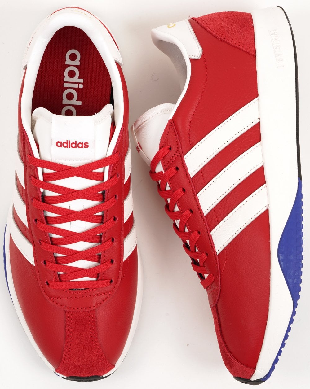 Adidas Run 76/26 Sneaker, Scharlachrot/Weiß/Blau