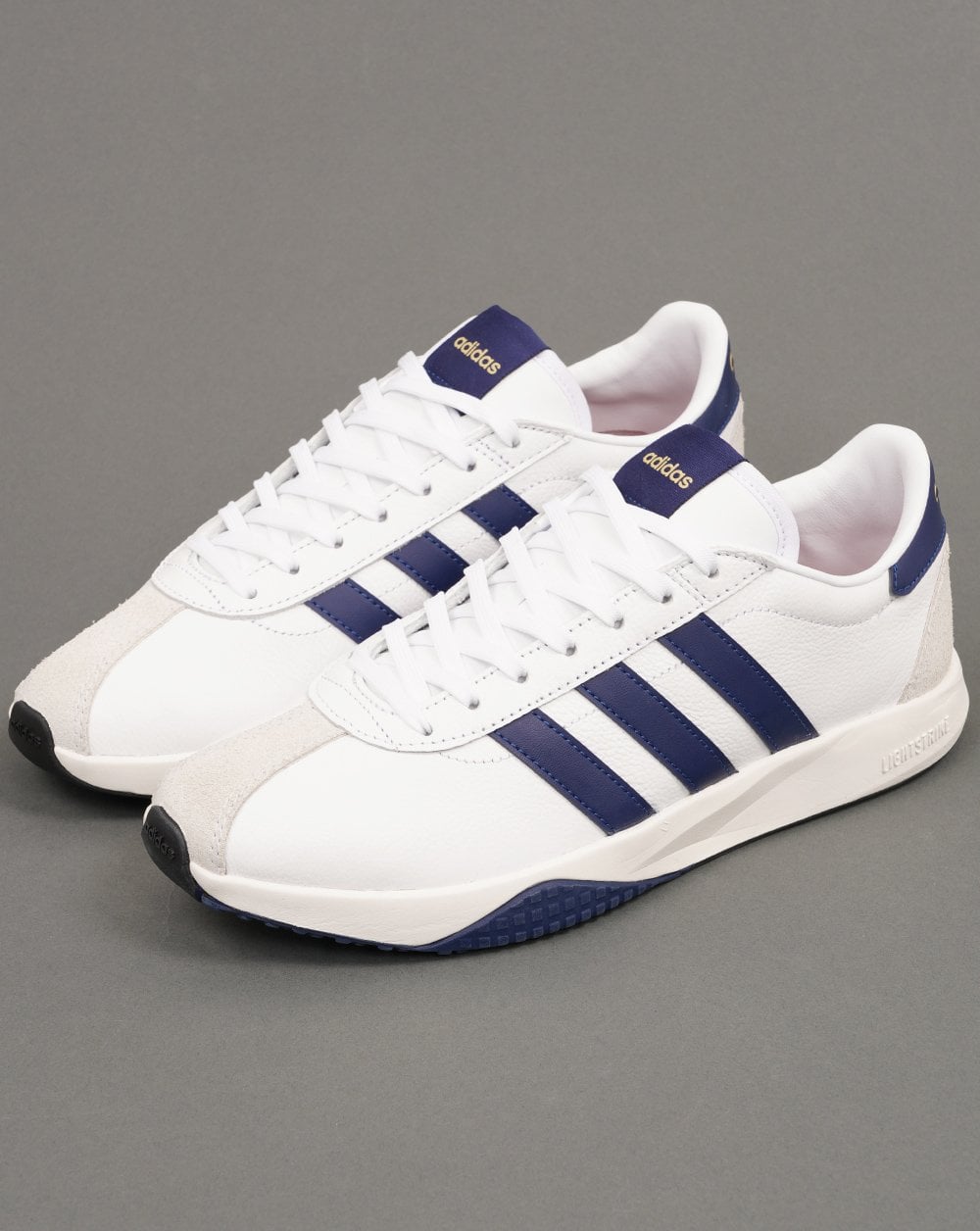 Adidas Run 76/26 Trainers White/Dark Blue