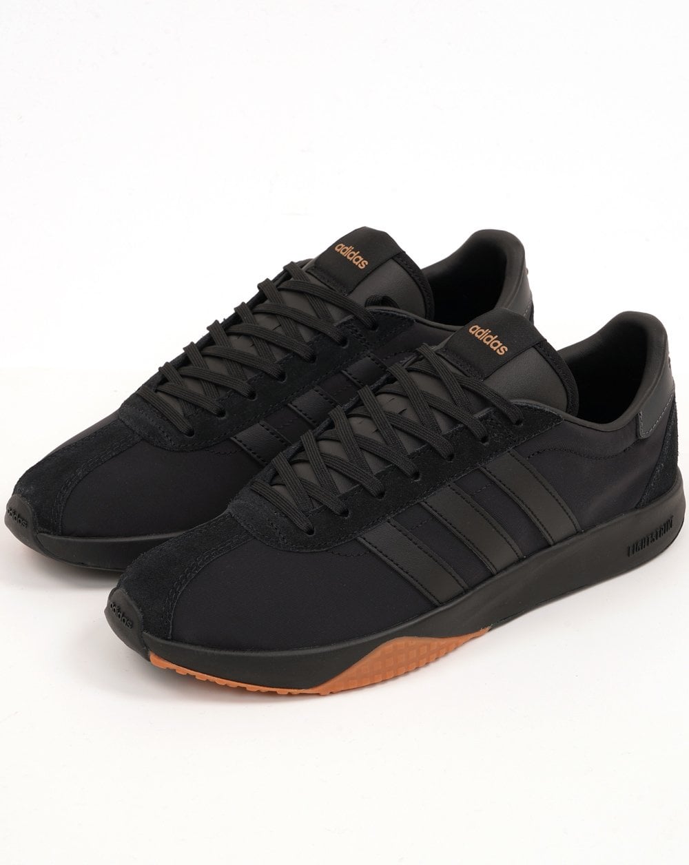 Adidas Run 76 Trainers Black Gum