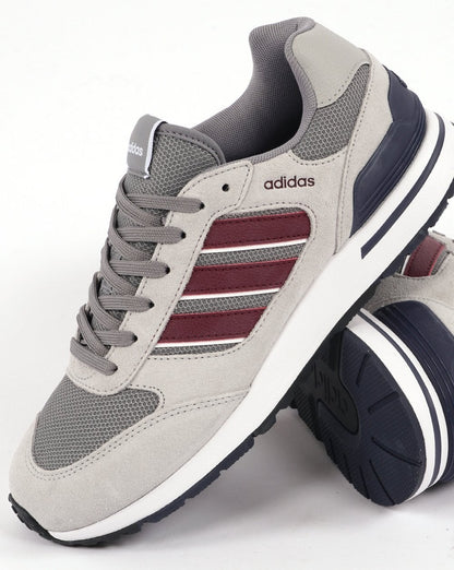 Adidas Run 80s Sneaker Grau/Schattenrot/Marineblau