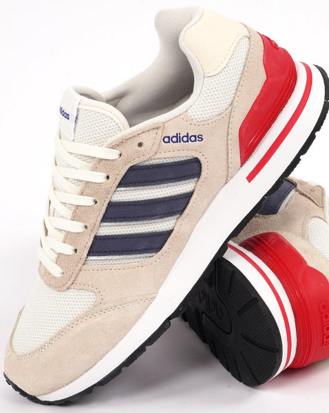 Adidas Run 80s Trainers Wonder White/Navy/Red
