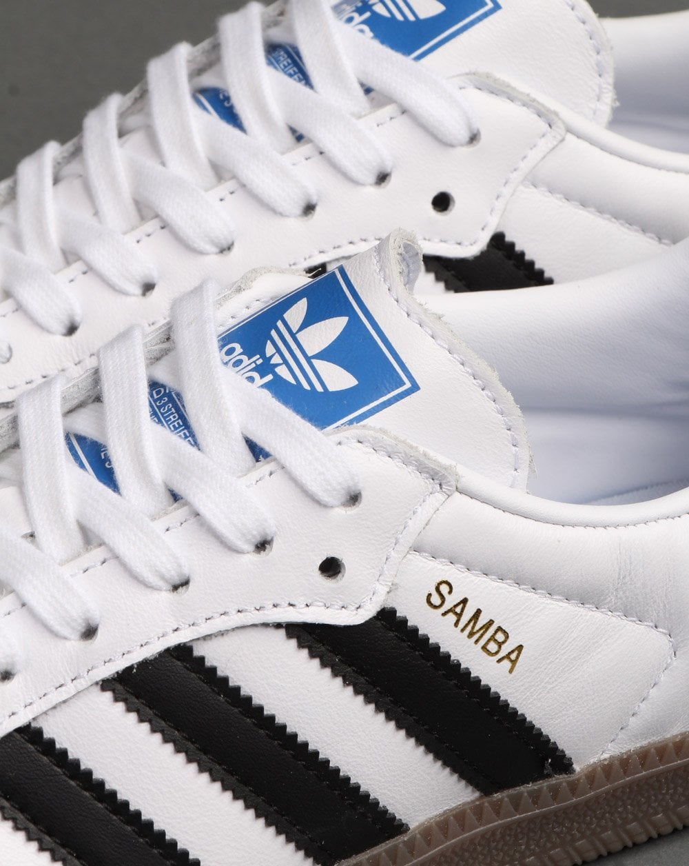Adidas Samba OG Trainer Weiß/Schwarzes Gummi