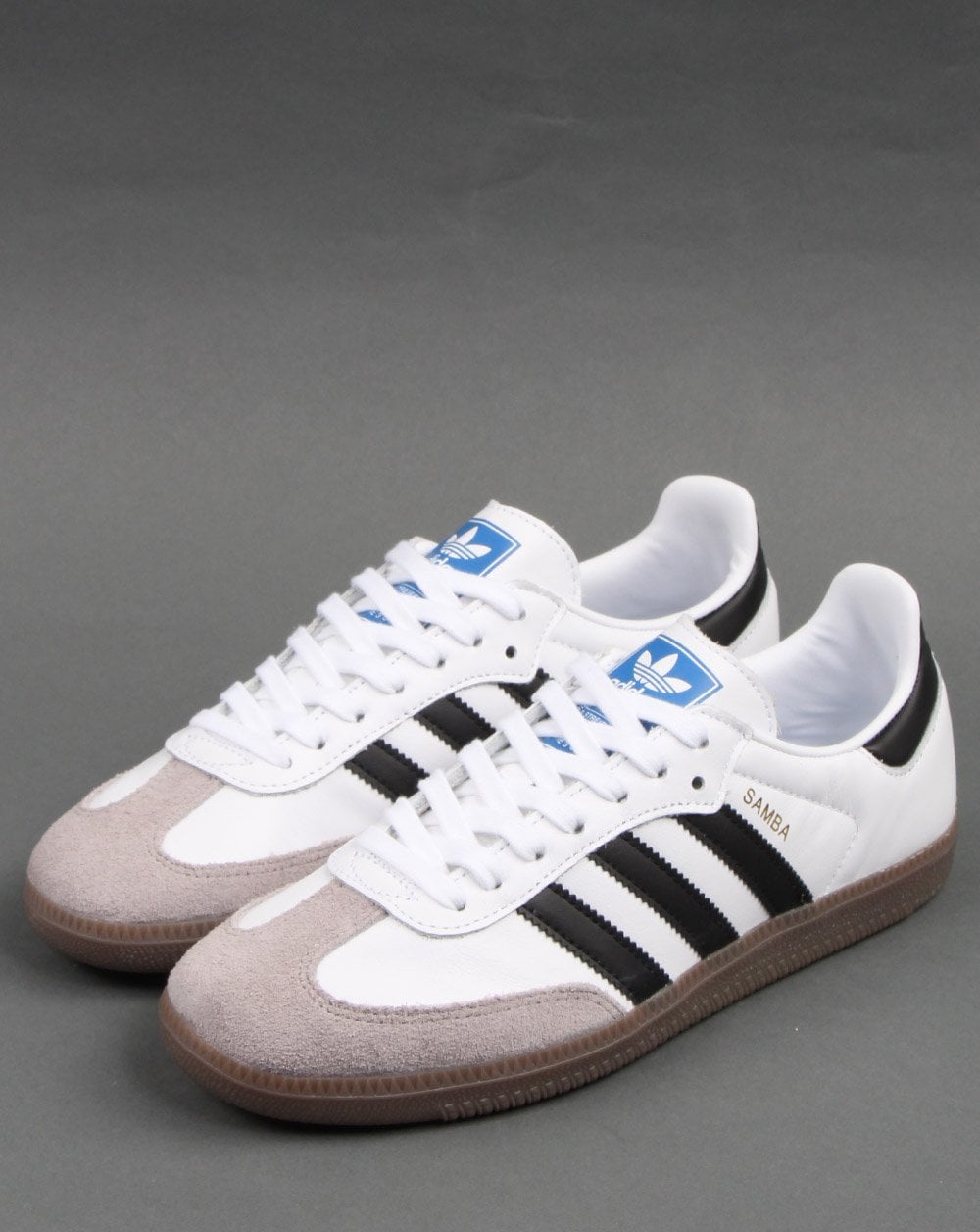 Adidas Samba OG Trainer Weiß/Schwarzes Gummi