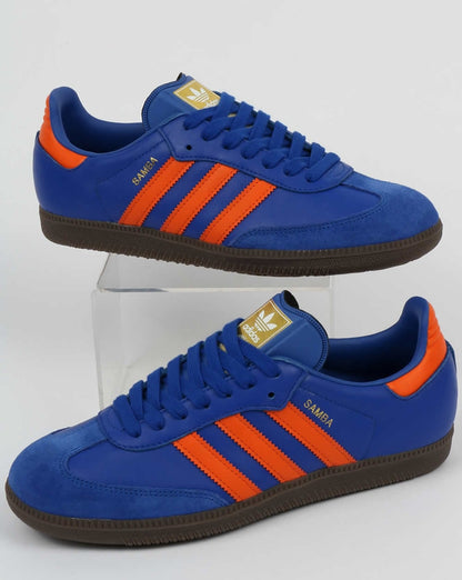 Adidas Samba Sneaker Blau/Orange