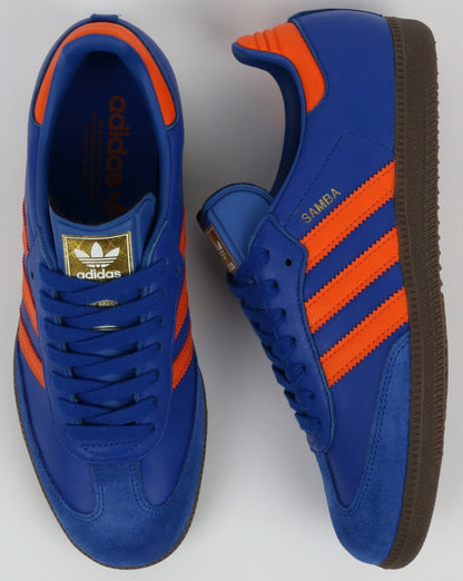 Adidas Samba Sneaker Blau/Orange