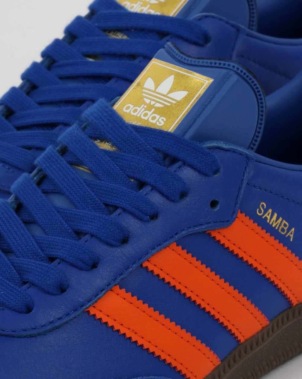 Adidas Samba Trainers Bold Blue/Orange