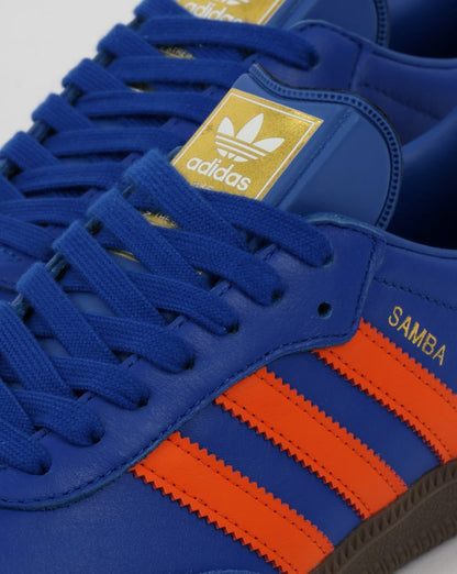 Adidas Samba Sneaker Blau/Orange