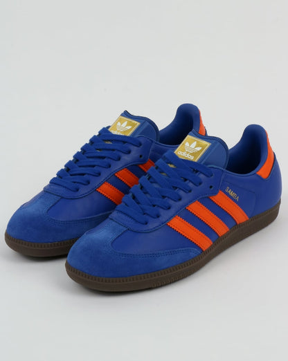 Adidas Samba Sneaker Blau/Orange